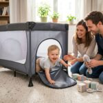 Hauck Reisebett Dream N Play Plus 120 x 60 cm – Faltbares Babybett mit Transporttasche – Bild 2