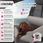 tectake® Hundeautositz Milow – Sicherer Autositz für kleine & grosse Hunde – Bild 2