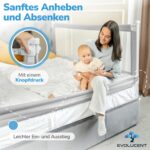 EVOLUCENT Bettgitter 200cm – Rausfallschutz ohne Verschrauben für Boxspringbett & Elternbett – Bild 7