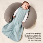 LaLoona Sommerschlafsack Mull ärmellos – Leichter Babyschlafsack 0.5 TOG, 100% Baumwolle – Bild 4