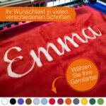 Deitert Kuscheldecke 150x200cm mit Personalisierung – Weiches Fleece Wohndecke Karamell – Bild 4