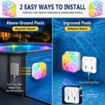 HL 4er Set RGB LED Unterwasserleuchten mit Fernbedienung – IP68 Poolbeleuchtung für Pools, Teiche & Aquarien – Bild 2