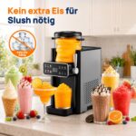 SiroSage Slush Maschine 1,2 L mit Kompressorkühlung – 6 Modi für Slushies, Cocktails & Milchshakes – Bild 5