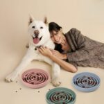 Coomazy Antischlingnapf Ø 20 cm mit Labyrint-Design – Slow Feeder für kleine bis mittlere Hunde – Bild 7