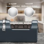 Kiseely Elektrischer Messerschärfer 5-in-1 mit 3-Geschwindigkeiten – Wiederaufladbar – Bild 6