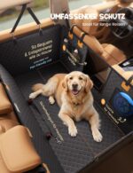Lamicall Hundedecke Auto Rückbank – Wasserdichte Autoschondecke mit 195kg Tragkraft für Haustiere – Bild 5
