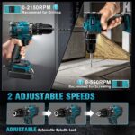 Ecarke Akku-Schlagbohrschrauber 90 Nm mit Makita 18V Kompatibilität – Profi-Bohrmaschine – Bild 3