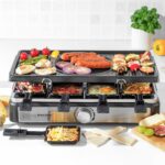 Salter 2-in-1 Raclette-Grill & Fondue-Set, 1400 W – Elektrisches Servier-System für Gäste – Bild 3