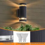 LMP LED Aussenwandleuchte Anthrazit – Up Down Wandleuchte IP65 mit GU10 für Balkon & Terrasse – Bild 3