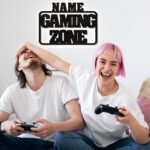 Namofactur Gaming-Zone-Wandschild 50x35cm mit LED – personalisierbar mit Wunschname – Bild 3