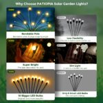 PATIOPIA Firefly Solar Gartenleuchten 8er Set – Warmweiss LED Außenbeleuchtung IP65 – Bild 5
