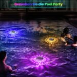 INTERESTIME Solar Poolbeleuchtung RGB 2er Set – Unterwasser Licht mit Fernbedienung & Timer – Bild 5