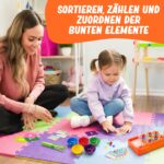 Broytain Farben- und Zählsortierspiel – Montessori Lernspielzeug für Kinder ab 3 Jahren – Bild 7