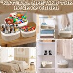 ZHHGOO 5er Set Aufbewahrungskörbe aus Baumwollseil – Stapelbar & Waschbar – Bild 7