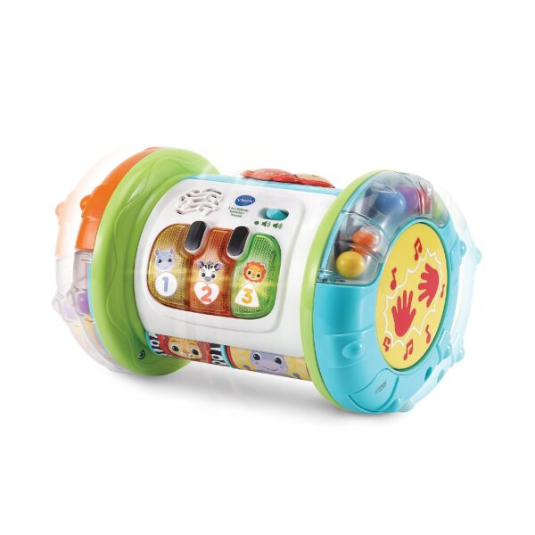 VTech Baby 3-in-1 Rollende Entdecker-Trommel – Interaktives Spielzeug für 9-36 Monate