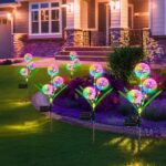 Hqynss Solar-Löwenzahnleuchten 2er-Set – Farbwechsel RGB-LED für Garten & Terrasse – Bild 7