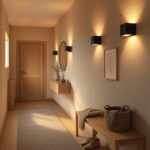 SSC-LUXon EPITA Wandleuchte 2er Set – Up & Down G9 Wandlampe schwarz-gold – Bild 4