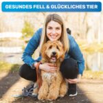 BluePet Fellentwirrer mit Doppelreihen-Pins – Profi-Striegel für Langhaar Hunde & Katzen – Bild 4