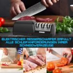 WORKSKY Elektrischer Messerschärfer mit 3-Stufen Diamantschliff – Professionelle Küchenmesser-Schärfanlage – Bild 5