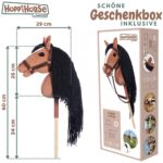 Hoppimals HOPPIHORSE A3 Steckenpferd mit Trense – Hobby Horse mit Silikongriff für aktives Spiel – Bild 5