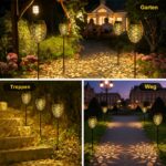 2er Set Vintage Solarleuchten 52/69 cm – Warmweisses Gartenleuchten mit IP65 Wasserschutz – Bild 6