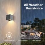 YindaLux LED-Aussenlampe mit Bewegungsmelder 12W 1320lm – Anthrazit 2er Set – Bild 6