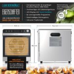 Arendo Edelstahl-Dörrautomat mit 10 Ebenen & 8400 cm² – Profi-Dehydrator für Obst, Fleisch & Gemüse – Bild 2