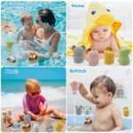 16-teiliges Badewannenspielzeug Set BITOYO – Silikon Wasserspielzeug für Babys & Kleinkinder – Bild 8