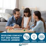 HELDENGUT Fädelspiel Holz ab 18 Monaten – Montessori Motorikspielzeug mit 12 Figuren – Bild 7
