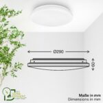 BRILONER LED Deckenlampe 29x6cm – 8W Neutralweiss 1700lm für Küche, Flur & Wohnzimmer – Bild 7