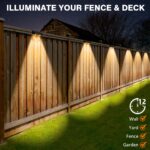 4er Set Solar Wandleuchten mit RGB 9 Farben & 11 Modi – IP65 Zaunbeleuchtung für Garten – Bild 8