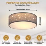 Monzana Deckenlampe Sternenhimmel 38cm 2-Flammig – Stilvolles Raumlicht mit E27 Fassung – Bild 4