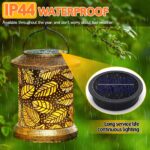 Solar Ersatzdeckel 10,5 cm mit 1200mAh & IP44 – Warmweiss Solarleuchte für Garten – Bild 3
