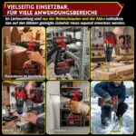 130 Nm Akku Schlagbohrschrauber 21V – Bürstenlos mit 4.0Ah Akku & Makita Kompatibilität – Bild 8