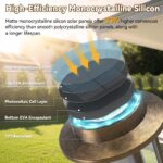 TuyLuxe Solar Laternen 2er-Set – Flammeneffekt Gartendeko IP65 wasserdicht Bronzefarbig – Bild 3