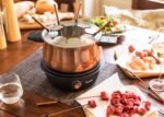 Bestron Elektrisches Fondue Set für 8 Personen mit Thermostat – Kupfer – Bild 2