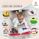 SpielLieb® Montessori Quiet Book ab 1 Jahr – Filz Activity Board mit Fahrzeugen – Bild 6