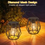 2er Set Solarleuchten mit Retro-Design – IP65 Wasserdicht, Warmweiss für Garten & Balkon – Bild 2