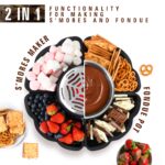 ICRINA 2-in-1 S'mores & Fondue Set – Elektrischer Marshmallow-Toaster mit Temperaturregelung – Bild 3