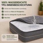 CORTES PETS Orthopädisches Hundebett 90 x 64 cm – Memory Foam & Gel für mittelgroße Hunde – Bild 6
