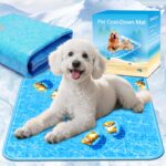RARIRO Kühlmatte Hund 45×60 cm – Selbstkühlend & Waschbar für Mittelgrosse Hunde