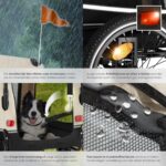 tectake® Hundeanhänger 2-in-1 – Fahrradanhänger & Jogger bis 40 kg mit Sicherheitszubehör – Bild 5