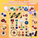EchoToys Montessori Activity Board aus Holz – LED Lernspielzeug für Kinder ab 1 Jahr – Bild 2
