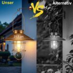 pearlstar Vintage Solar-Hängelaterne Kupfer – Warmweisses LED-Licht für Garten & Terrasse – Bild 5