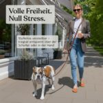 FREUDENTIER Freihandleine 3m – Verstellbare Umhängeleine für Hunde bis 45kg – Bild 2