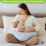 Dilamababy XXL Schwangerschafts- & Stillkissen mit Memory Foam – verstellbar & Made in Italy – Bild 3