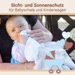 ZOLLNER 5er Set Moltontücher 80x80 cm – Wickelunterlage aus 100% Baumwolle mit Oeko Tex® – Bild 6