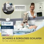 RAWVEL® Bettgitter 1,8m Grau – Rausfallschutz für Kinder & Elternbetten – Bild 5