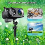 ALED LIGHT 15W Halloween & Weihnachts-Projektor IP67 wasserdicht – 96 Motive ohne Verblassen – Bild 8