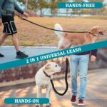 Philorn Joggingleine mit Bauchgurt – Freihändige Hundeleine für grosse und mittelgrosse Hunde – Bild 5
